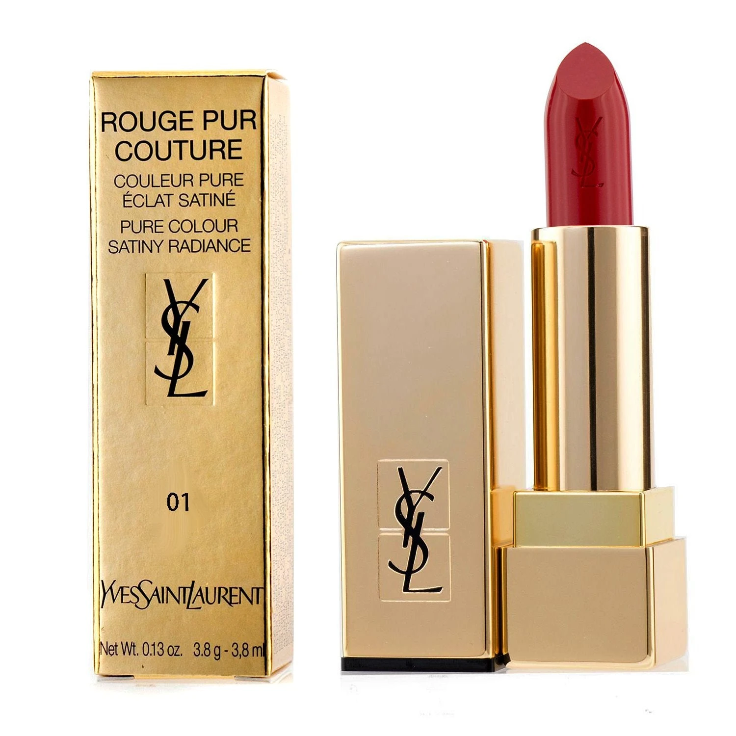 Yves Saint Laurent Rouge Pur Couture - #151 Rouge Unapologetic 3.8g/0.13oz - Image 5