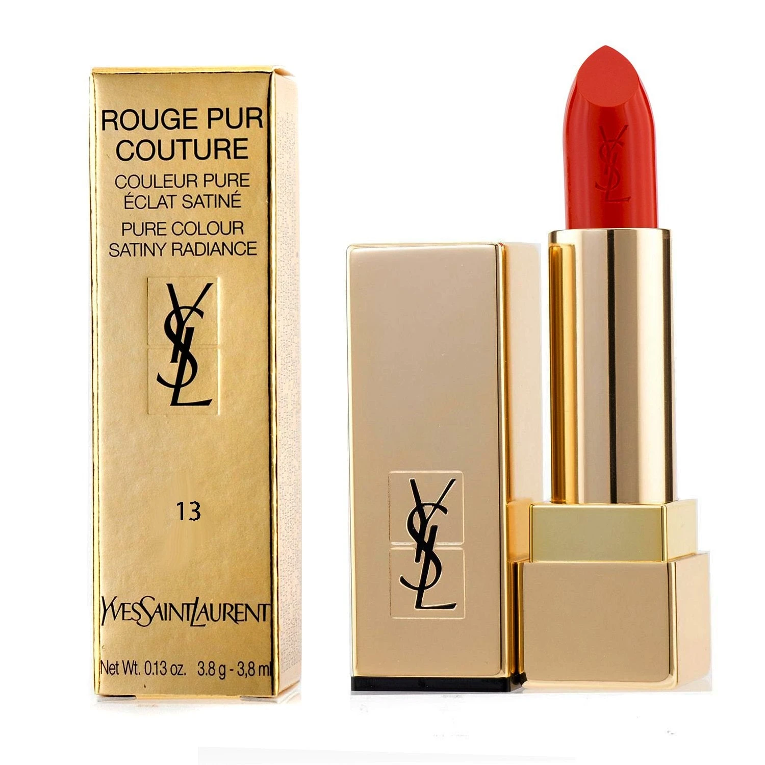 Yves Saint Laurent Rouge Pur Couture - #151 Rouge Unapologetic 3.8g/0.13oz - Image 18