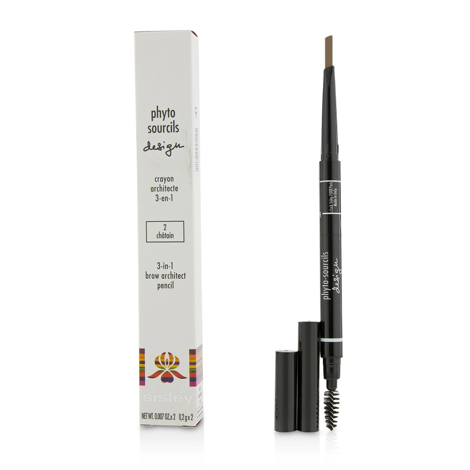 Sisley Phyto Sourcils Design 3 In 1 Brow Architect Pencil - # 1 Cappuccino 2x0.2g/0.007oz - Image 4