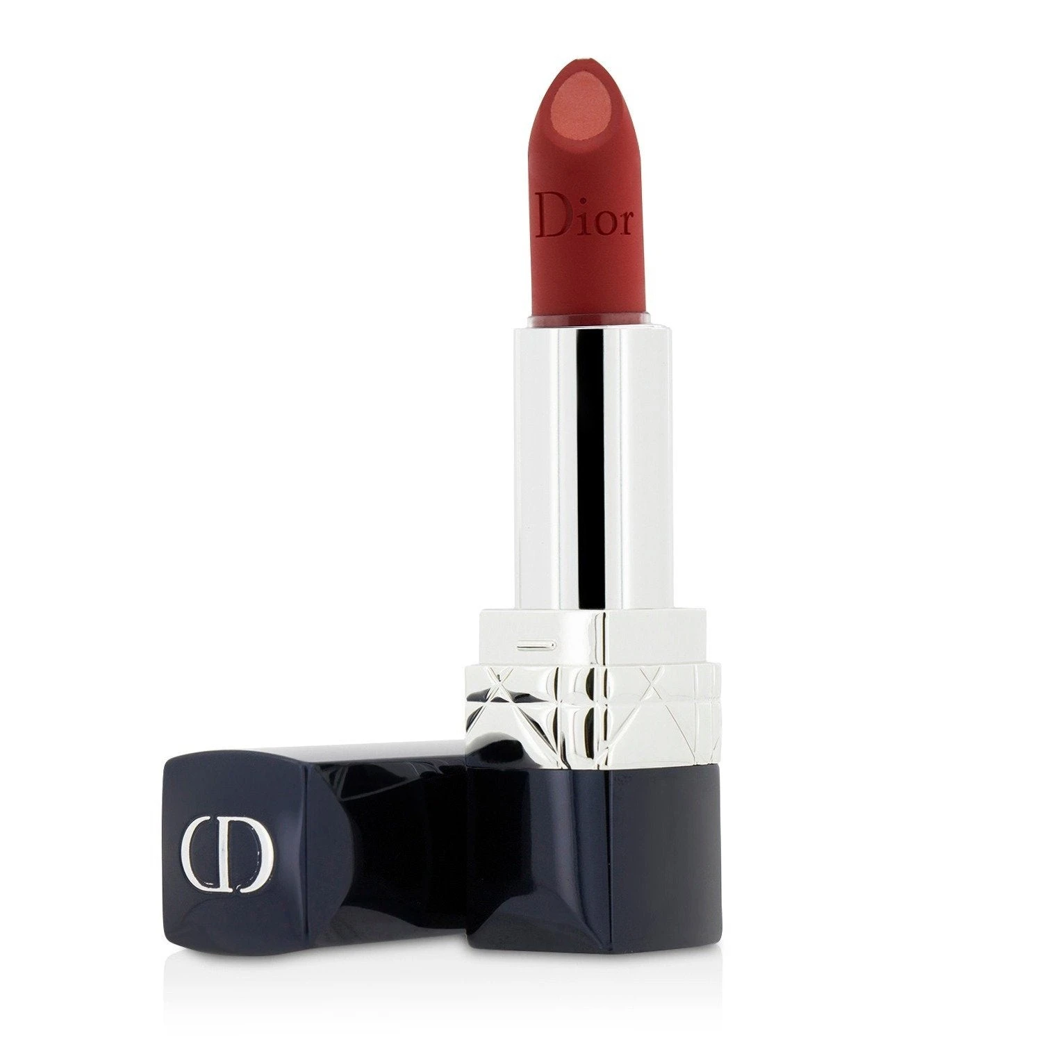 Christian Dior Rouge Dior Double Rouge Matte Metal Colour & Couture Contour Lipstick - # 578 Shock Fuchsia 3.5g/0.12oz - Image 7