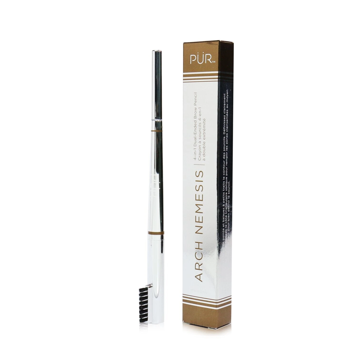 PUR (PurMinerals) Arch Nemesis 4 In 1 Dual Ended Brow Pencil - # Light 0.4g/0.01oz - Image 7