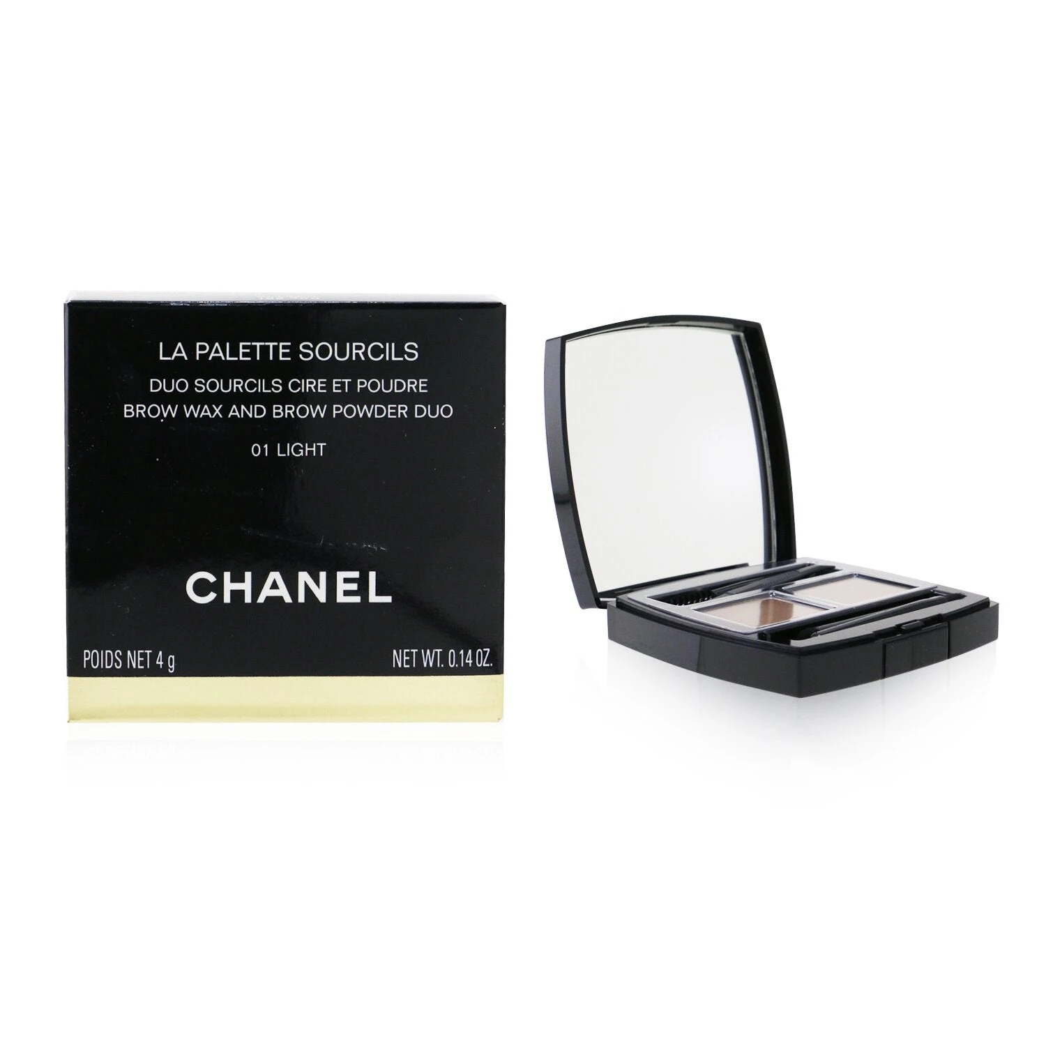 Chanel La Palette Sourcils Brow Wax & Brow Powder Duo - # 02 Medium 4g/0.14oz - Image 3