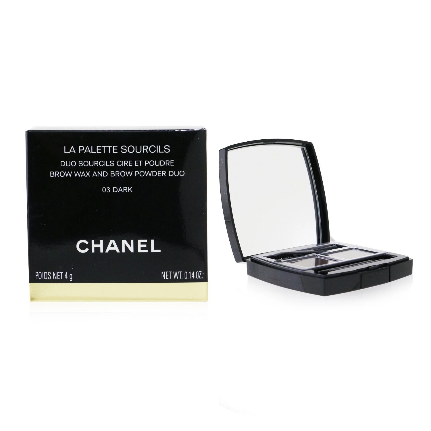 Chanel La Palette Sourcils Brow Wax & Brow Powder Duo - # 02 Medium 4g/0.14oz - Image 8