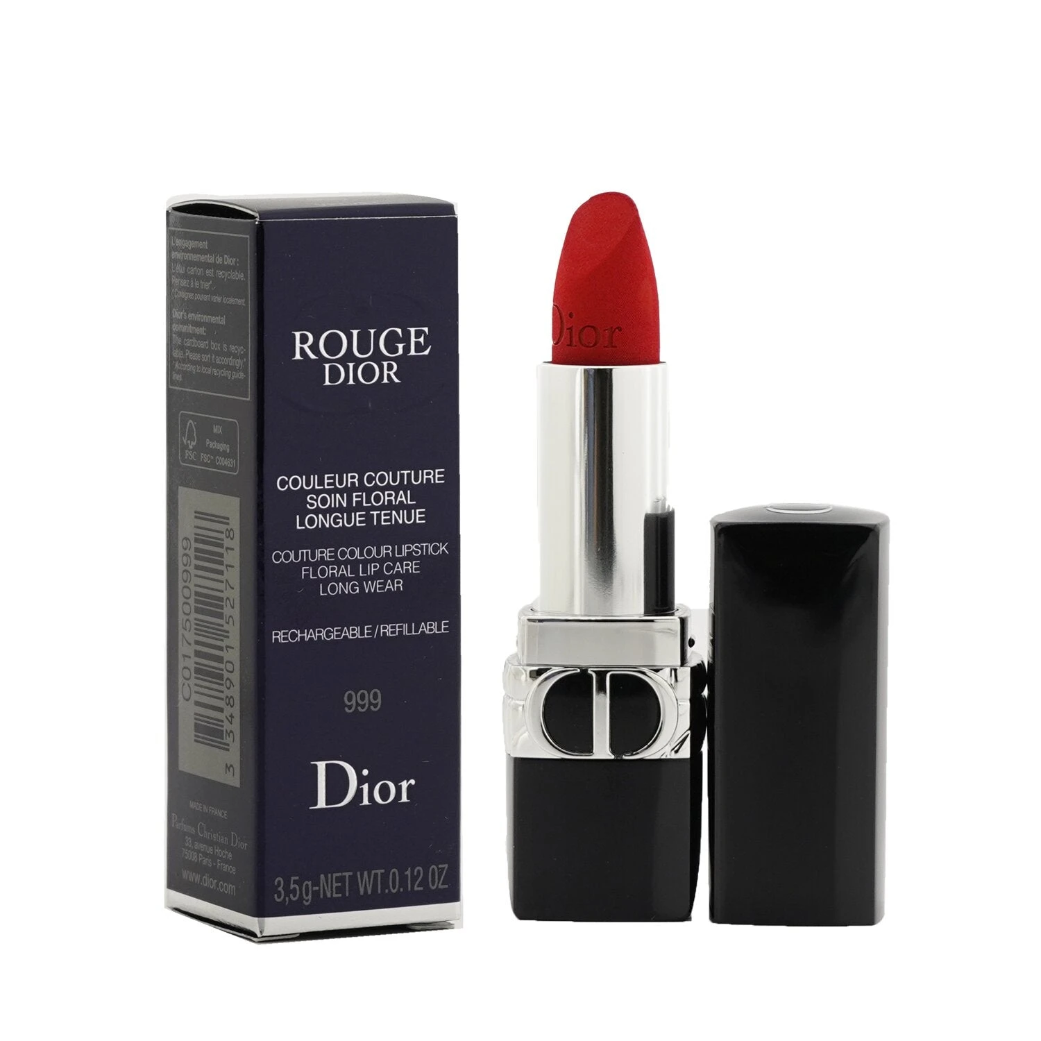 Christian Dior Rouge Dior Couture Colour Refillable Lipstick - # 458 Paris (Satin) 3.5g/0.12oz - Image 8