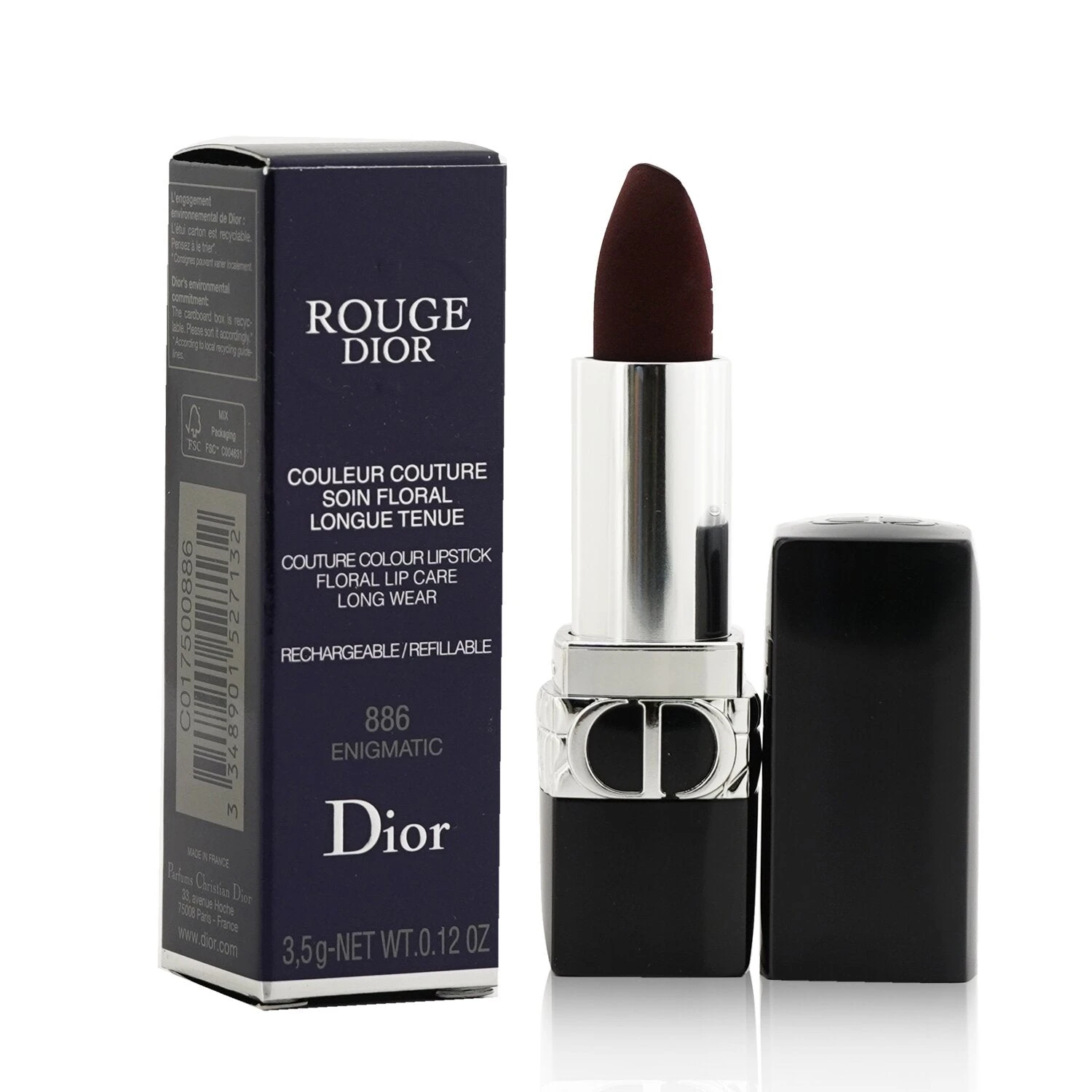 Christian Dior Rouge Dior Couture Colour Refillable Lipstick - # 458 Paris (Satin) 3.5g/0.12oz - Image 11