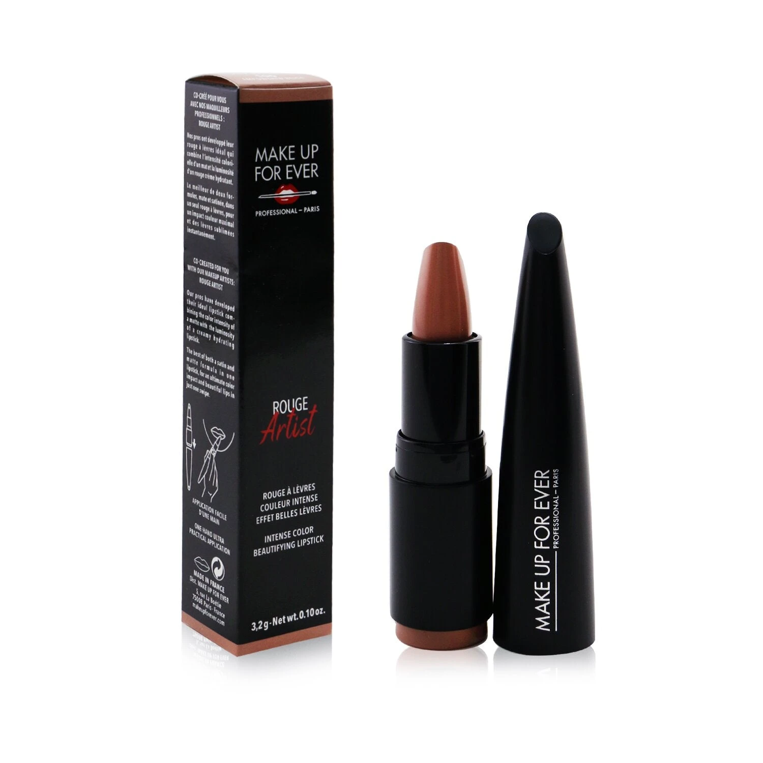 Make Up For Ever Rouge Artist Intense Color Beautifying Lipstick - # 104 Bold Cinnamon 3.2g/0.1oz - Image 5
