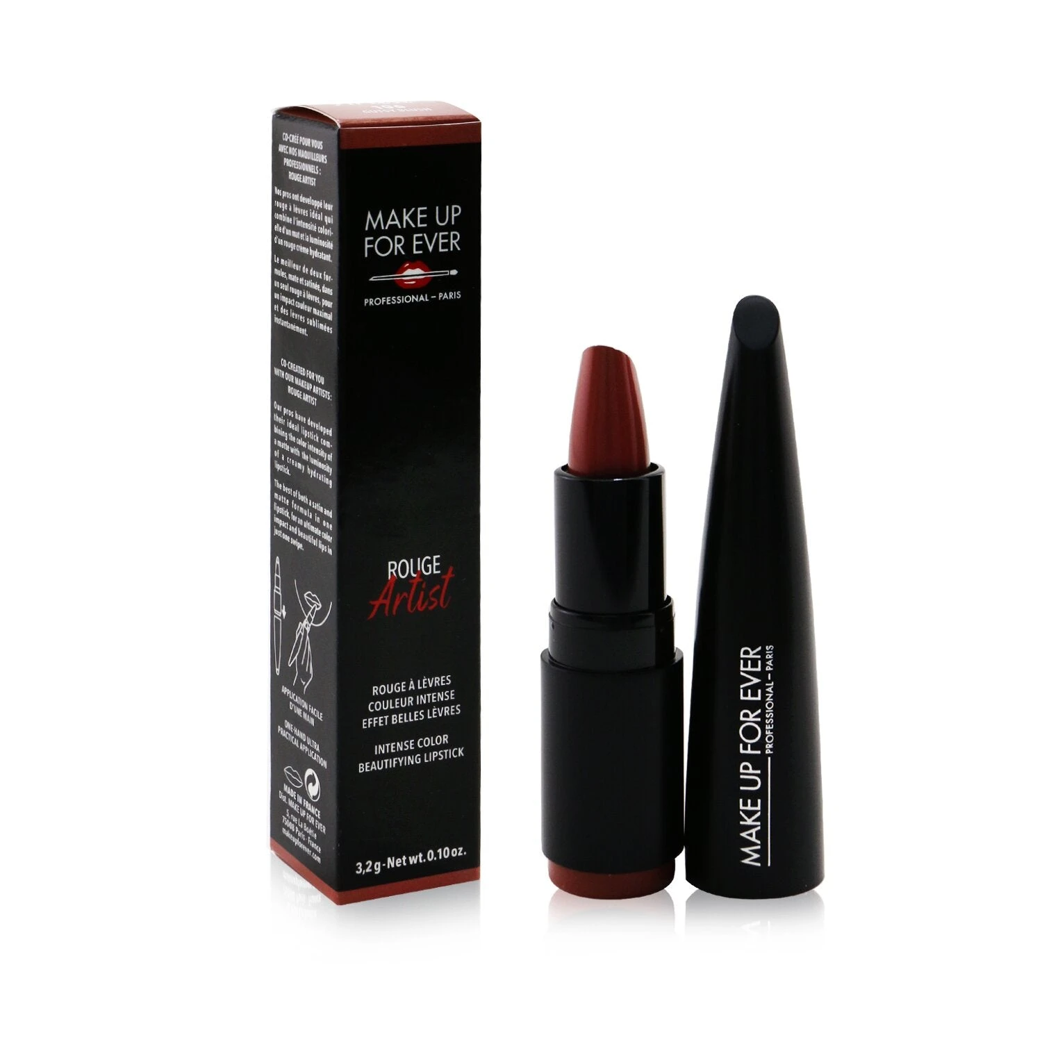 Make Up For Ever Rouge Artist Intense Color Beautifying Lipstick - # 104 Bold Cinnamon 3.2g/0.1oz - Image 8
