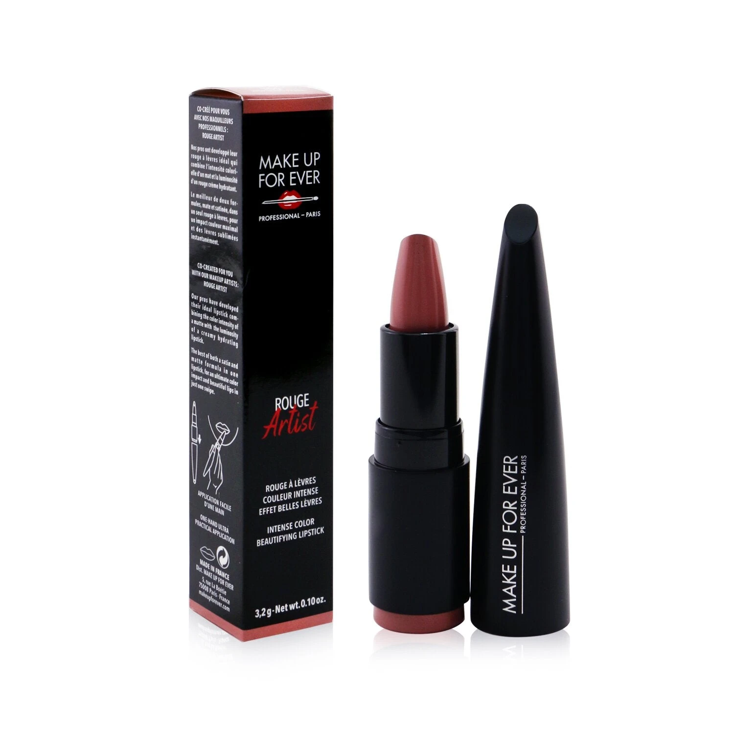 Make Up For Ever Rouge Artist Intense Color Beautifying Lipstick - # 104 Bold Cinnamon 3.2g/0.1oz - Image 11