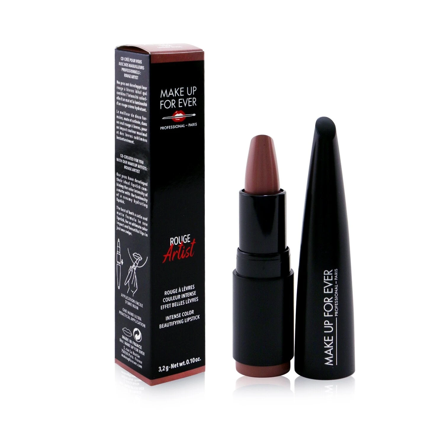 Make Up For Ever Rouge Artist Intense Color Beautifying Lipstick - # 104 Bold Cinnamon 3.2g/0.1oz - Image 14
