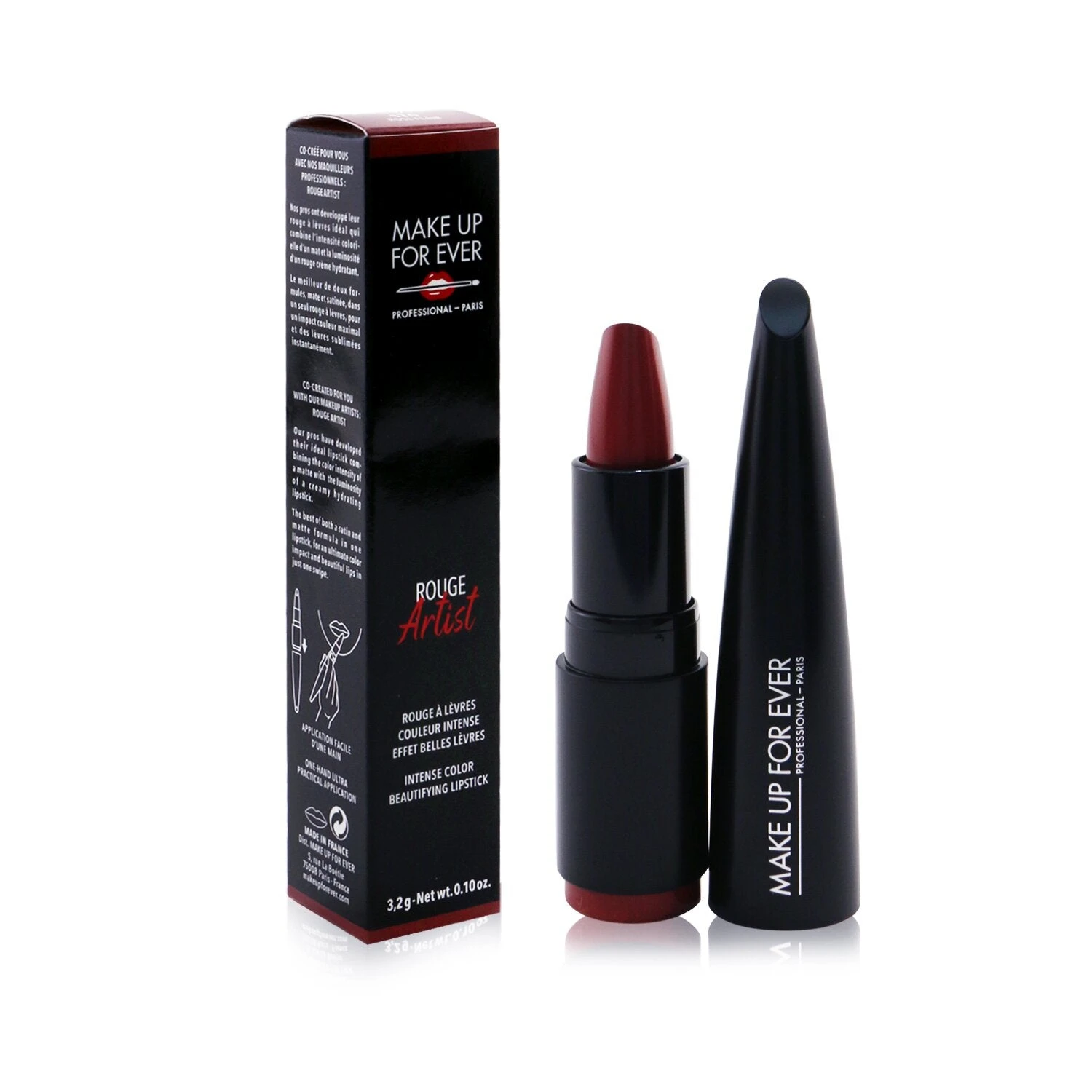 Make Up For Ever Rouge Artist Intense Color Beautifying Lipstick - # 104 Bold Cinnamon 3.2g/0.1oz - Image 20