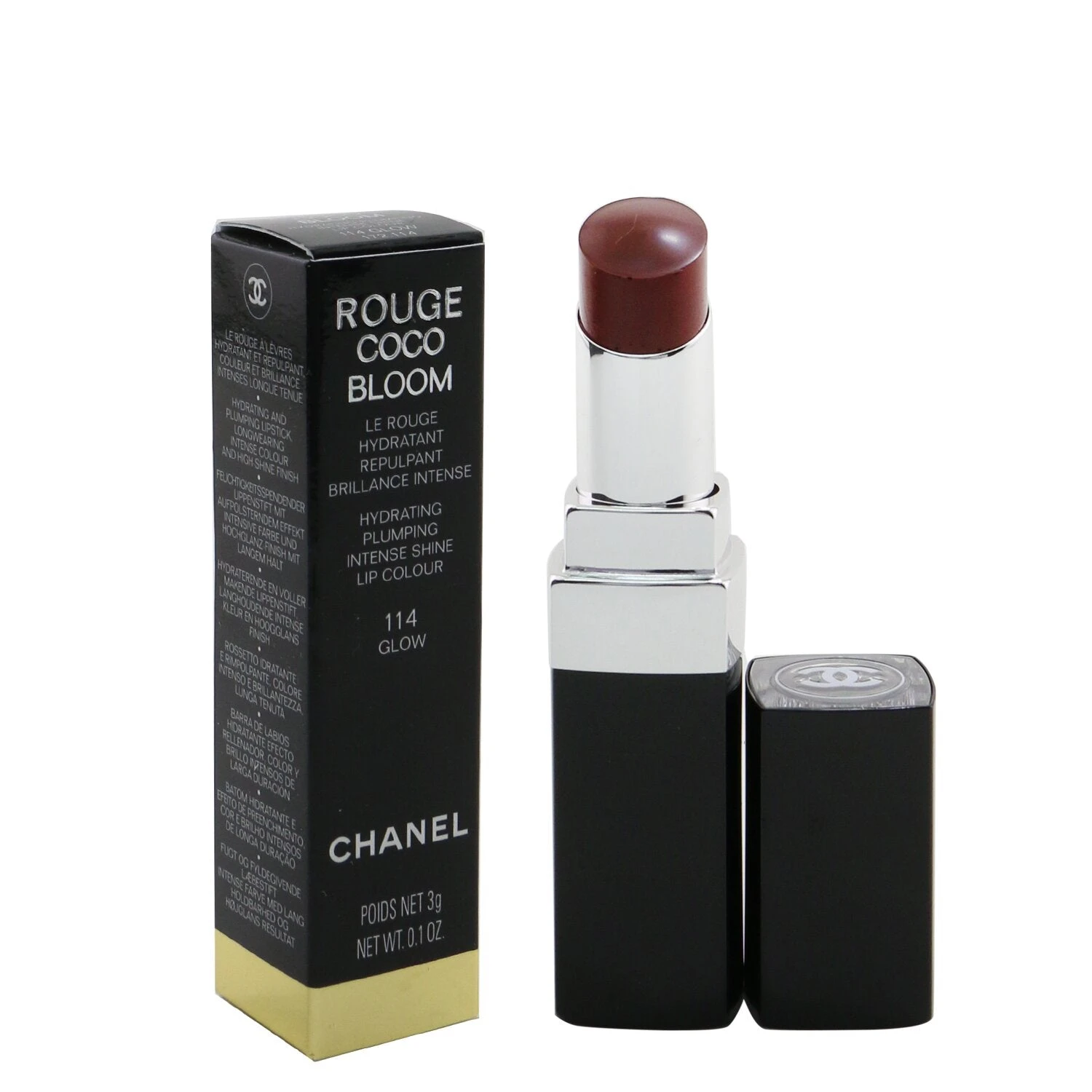 Chanel Rouge Coco Bloom Hydrating Plumping Intense Shine Lip Colour - # 122 Zenith 3g/0.1oz - Image 9