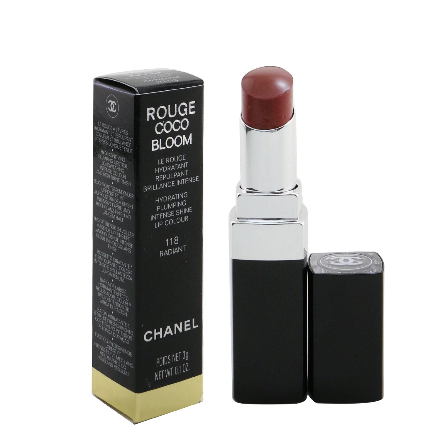 Chanel Rouge Coco Bloom Hydrating Plumping Intense Shine Lip Colour - # 122 Zenith 3g/0.1oz - Image 15