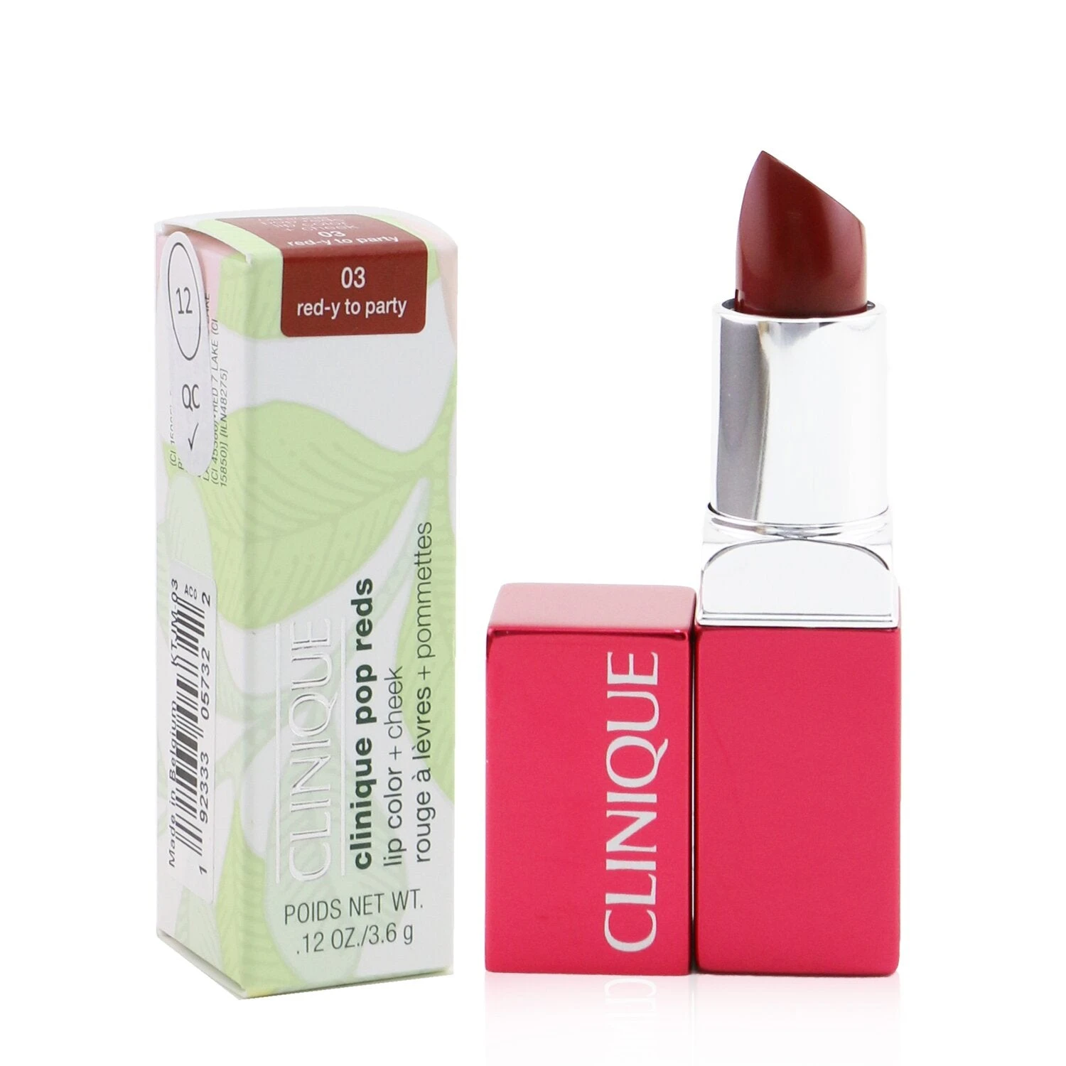 Clinique Clinique Pop Reds Lip Color + Cheek - # 05 Red Carpet 3.6g/0.12oz - Image 8