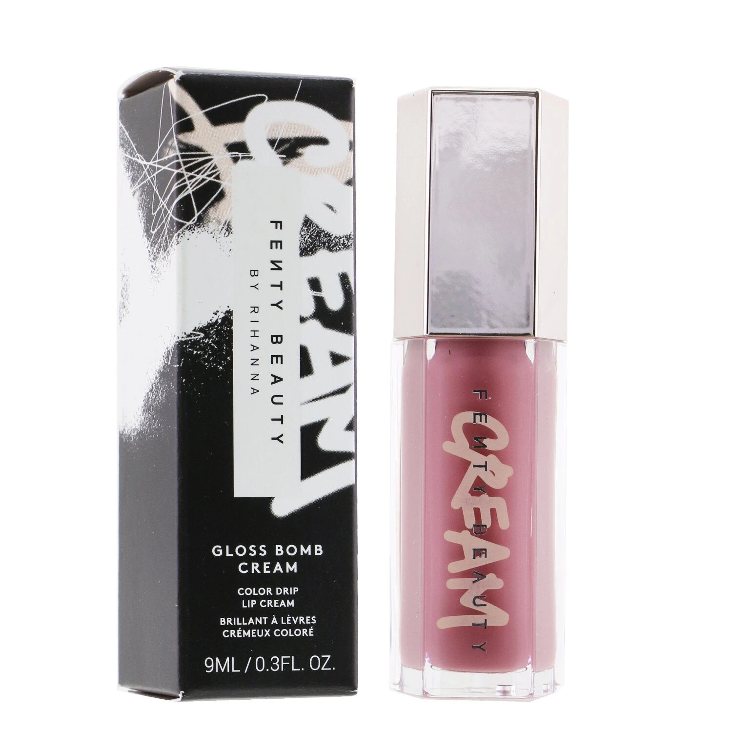 Fenty Beauty By Rihanna Gloss Bomb Cream Color Drip Lip Cream - # 01 Mauve Wive$ (Rosy Mauve) 9ml/0.3oz - Image 2