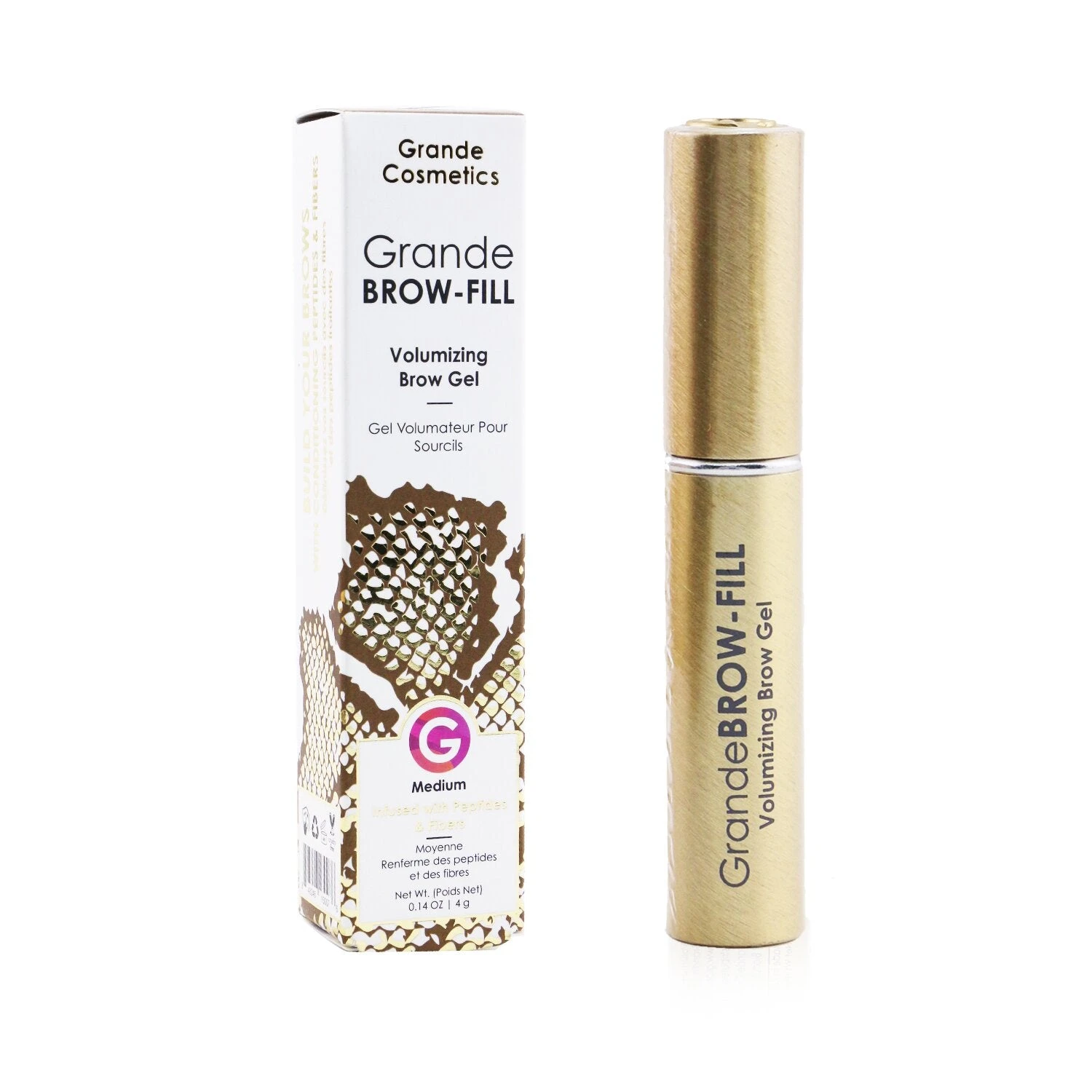 Grande Cosmetics (GrandeLash) GrandeBrow Fill Volumizing Brow Gel - # Ebony 4g/0.14oz - Image 14