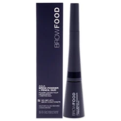LashFood BrowFood Aqua Brow Powder And Pencil Duo - Charcoal By LashFood For Women - 1 Pc 0.035oz Brow Powder, 0.005oz Pencil