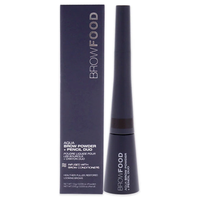 LashFood BrowFood Aqua Brow Powder And Pencil Duo - Taupe By LashFood For Women - 1 Pc 0.035oz Brow Powder, 0.005oz Pencil